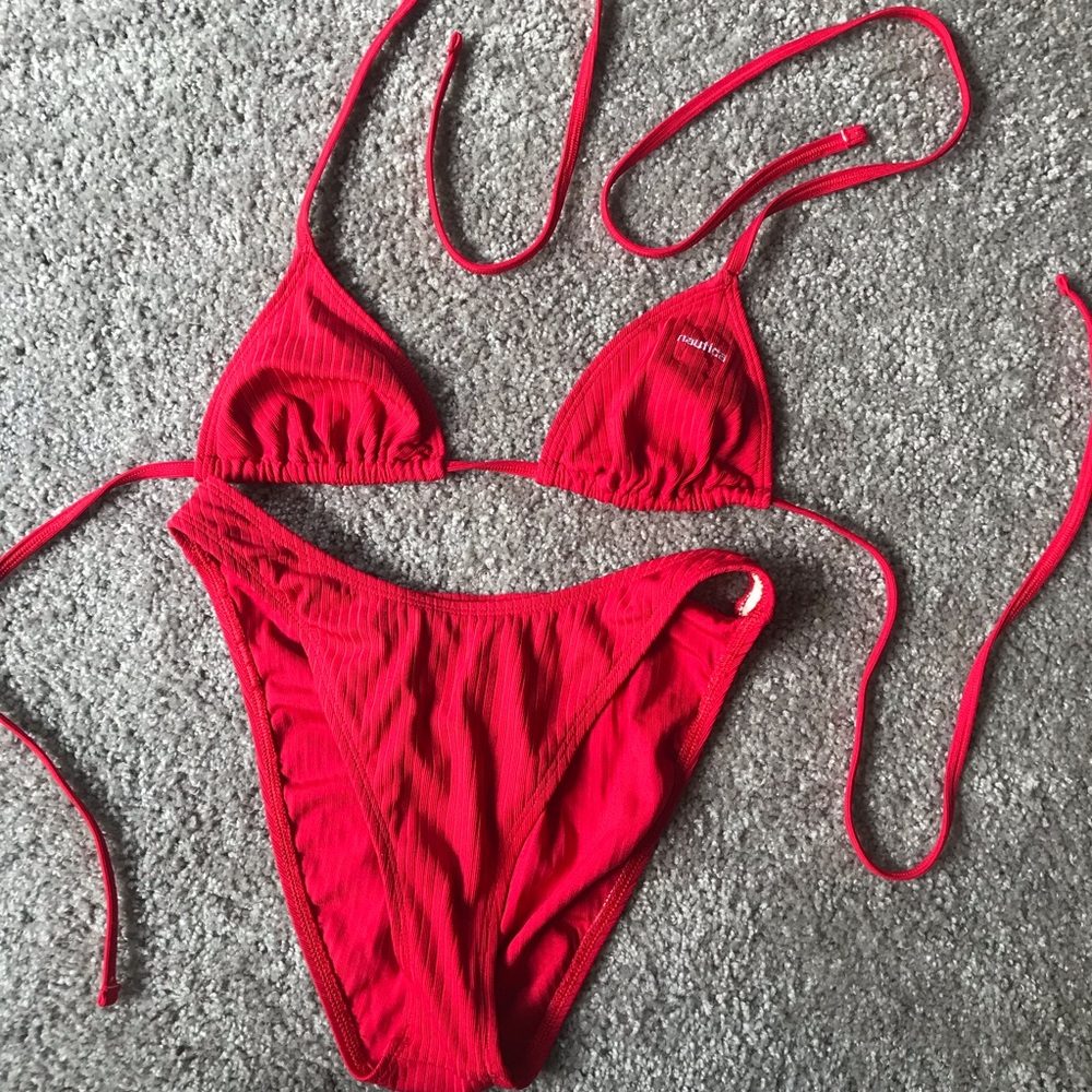 🎈VINTAGE high-hip Nautica Bikini